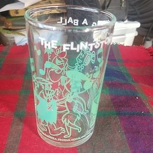 1962 The Flintstones having a ball Juice Glass